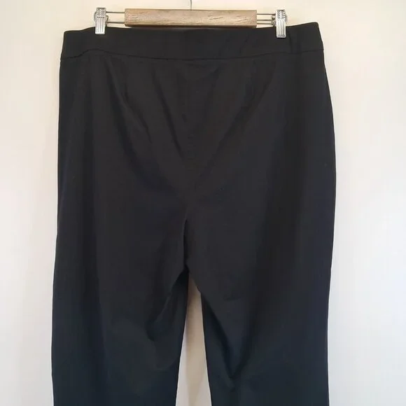 Chico’s Travelers Collection Pull On Crop Black Pants Size 16 - Picture 7 of 9